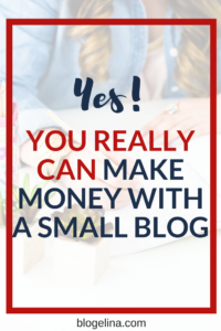 Looking for small blog tips on how to make an income blogging? Here are several ways to make money blogging - even if you have just a small blog! It really IS possible to make a living blogging - click to find out how!
